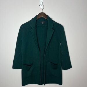 J. Crew Sophie Sweater Blazer Deep Green Size XXS
